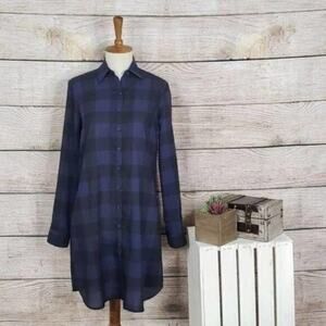 BB Dakota Checkered Purple Keenan Dress XS‎